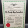 1934 Club Creed Certificate